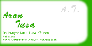 aron tusa business card